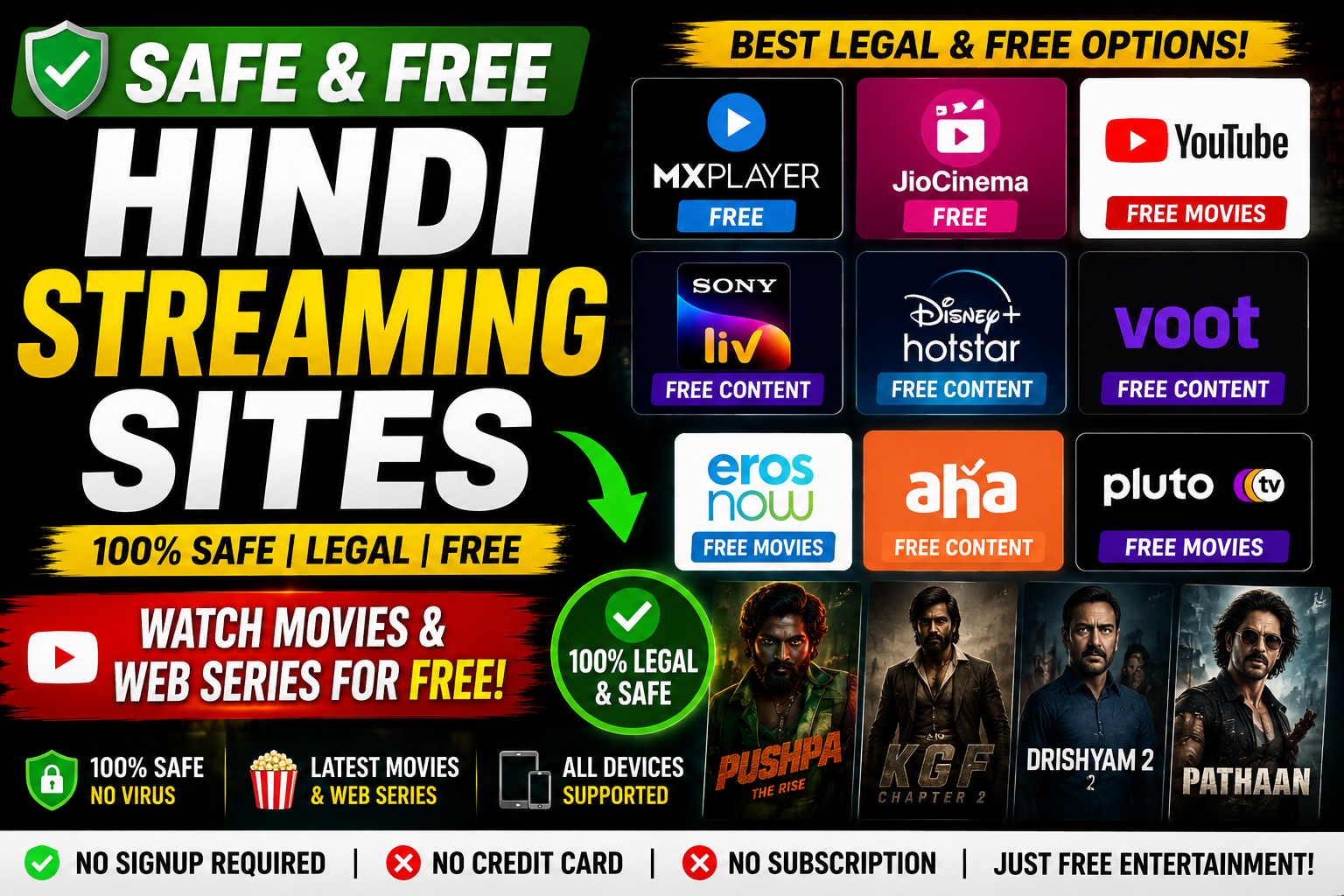 Best Website to Watch Movies and Web Series for Free in Hindi (2026)
